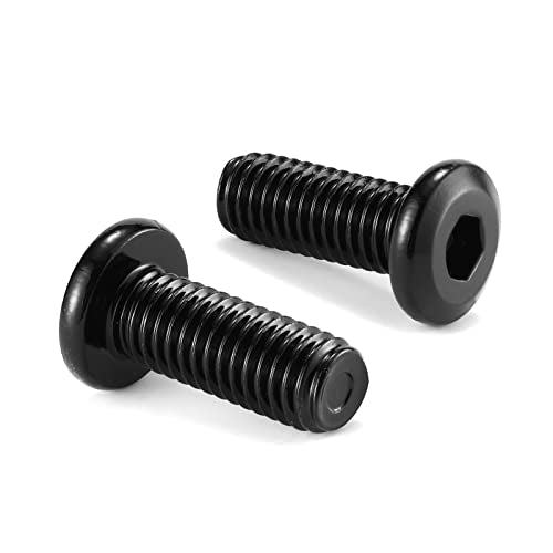 M5 x 18mm 20Pcs Flat Head Hex Socket Cap Screws Bolts, 304 Stainless Steel 18-8, Full Thread, Black Oxide by SG TZH (with Hex Spanner) - size: M5 x 18mm
