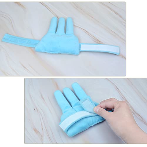 rainbowstar 2 Pack Palm Protector with Finger Separators Hand Contracture Cushion Finger Rehabilitation Training Device for Stroke Hemiplegia