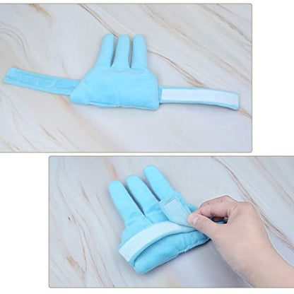 rainbowstar 2 Pack Palm Protector with Finger Separators Hand Contracture Cushion Finger Rehabilitation Training Device for Stroke Hemiplegia
