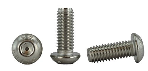 Chenango Supply 3/8-16 x 1 Stainless Socket Button Head Cap Screws | 18-8, Coarse Thread, Full Thread, Hex Drive, Corrosion-Resistant - size: 3/8-16 X 1