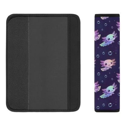 Universal Soft and Comfortable Axolotl Purple Seat Belt Shoulder Pad for Kids, Most Cars, 1 Pair Seat Belt Covers Cushion Anti-Slip Pad - color: Pattern 541