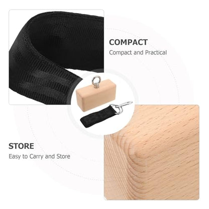 Wooden Grip Strengthener Block Gripper with Adjustable Resistance, Ergonomic Design Forearm Trainer for Climbing Training Equipment and Daily Finger Strength Training