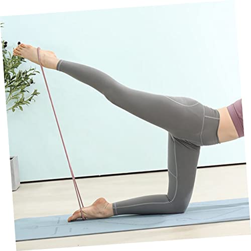 Healifty 2PCS Yoga Bar Kit Lightweight Fitness Equipment for Shoulder Neck Chest Stretching and Strength Training in Home Gym Workout Pink and Mist Blue