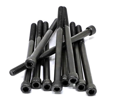 iexcell 10 Pcs 1/4-20 x 4 Partially Threaded Alloy Steel 12.9 Grade Hex Socket Head Cap Screws Bolts Kit, Black Oxide Finish - size: 1/4-20 x 4" ( Partially Threaded )