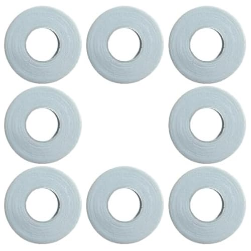 AJ Sports Jiu Jitsu Finger Tape 0.4-Inch x 33-Ft - Athletic Tape for Grappling & Protection - Residue-Free Athletic Sports Tape for BJJ, Wrestling, Climbing, Volleyball (White (8 Pack))