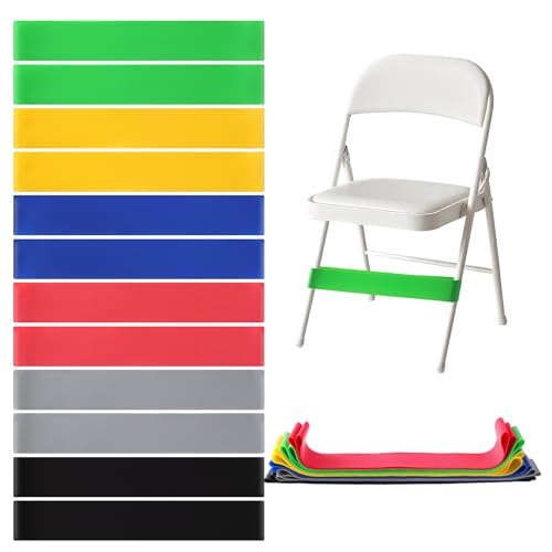 Chair Bands for Kids with Fidgety Feet, 12 Packs Sensory Chair, Fidgets for Classroom, Sensory Room Must Haves Fidget Chair Bands (MULTICOLOR) - color: MULTICOLOR