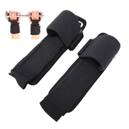 Cosiki Fitness Weight Lifting Hooks, Heavy Duty Slip Workout Straps with Extra Padding for Deadlifting Pull Ups Gym Training