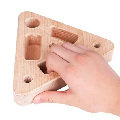 Indoor Climbing Hangboards Durability Boxwood Hangboards Portables Fingerboard for Indoor Outdoor Use