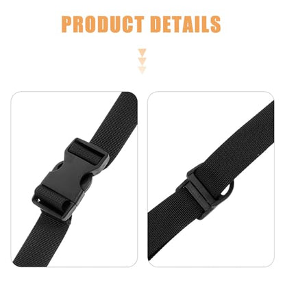 Healifty 2pcs Adjustable Cargo Fixed Rope Straps with Buckle, Sturdy Woven Bundle Tie Down Straps for Tent, Backpack, Yoga Mat, Practical Securing Bands