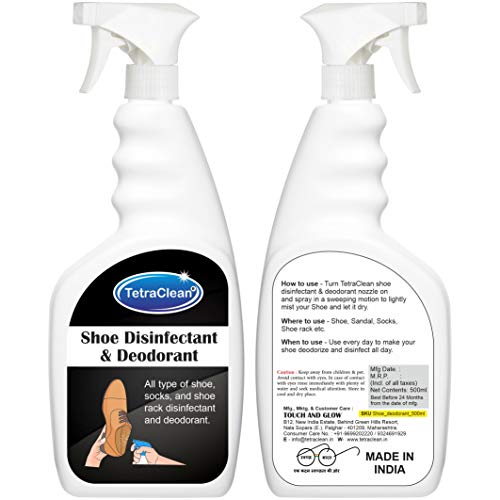 Shoe Deodorizer and Disinfectant Spray for All Types of Shoes, Socks and Shoe Racks (500 ML)