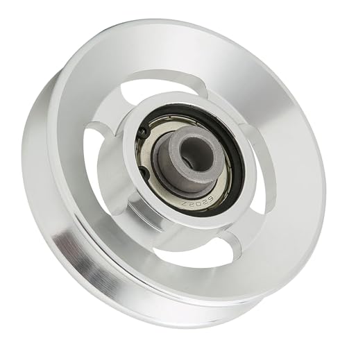 Brrnoo Cable Pulley System Gym, Aluminium Alloy Fitness Pulley Pulley System Pulley Wheel Attachments Fitness Pulley Strength Training Accessory - size: Diameter 90mm