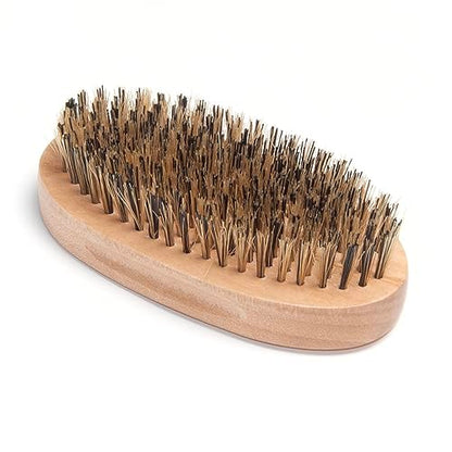 Diane Reinforced Boar Bristle Military Wave Brush for Men and Barbers – Hard Bristles for Thick to Coarse Hair – Use for Detangling, Smoothing, Wave Styles, Restore Shine and Texture