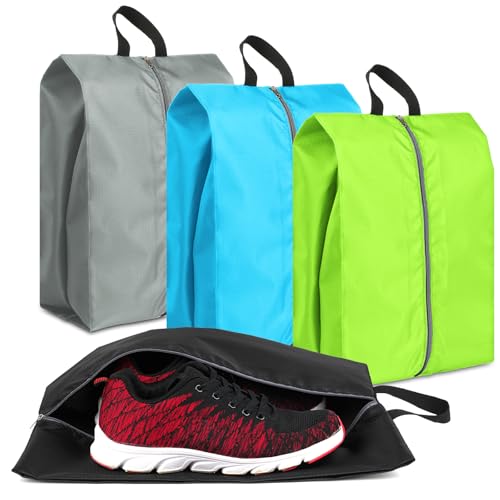 Shoe Bags for Travel, Set of 4 Pack Shoe Travel Bags for Packing Large | Large Waterproof Portable Travel Shoe Bag with Zipper Travel Essentials Women for and Men - color: Mixcolor