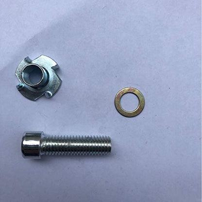 Generic 10pcs T-nut Rock Climbing Four Claw Wall Rock Climbing Stones Mounting Hardware Zinc Plated Climbing Stones Screws T Pronged
