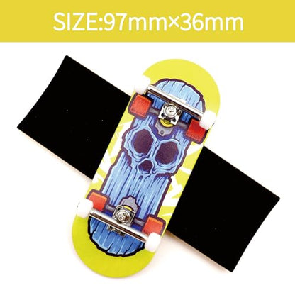 36mm Pro Fingerboard with Wooden Finger Skateboard Deck Upgraded Finger Board Trucks Street Shape Bearing Wheels (Skate) - color: Skate