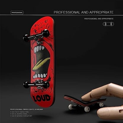 Lently Wood Fingerboards, Mini Fingerboards, 99mmL*29mmW (Big Mouth Cute Dragon) (Angry Shouts) - color: Angry Shouts