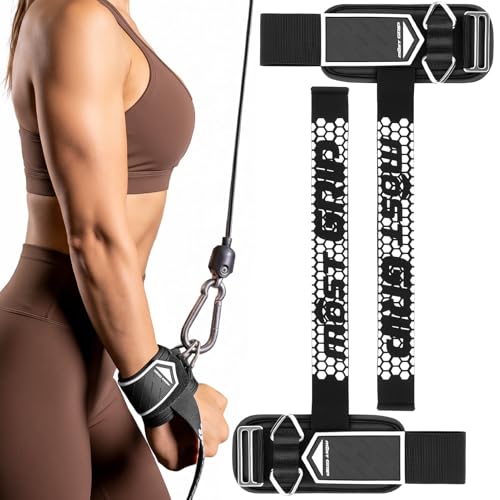 Drip Glue Non-Slip Wrist Straps for Weightlifting, 2-in-1 Lifting Straps with D Rings for Cable Machine Workout, 10mm Neoprene Padded Wrist Wraps for Weight Lifting Deadlift - color: Black-White, size: S (5.1-6.7Inch)