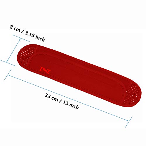Ultra Thick & Breathable Universal Shoulder Pad Cushion for Bag - Long & Comfort - color: Red
