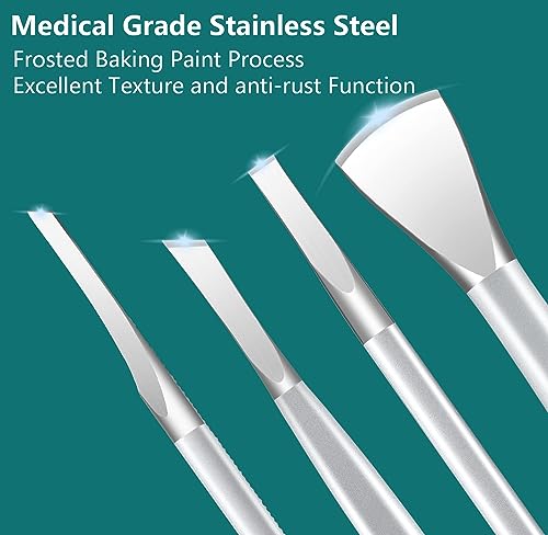 Ingrown Toenail Removal Kit, Pedicure Tools Kit Professional Knife Set Stainless Steel Ingrown Toenail Tool Foot Care Tools Nail Cuticle Remover (6 Pcs Set) - color: 6 Pcs Set