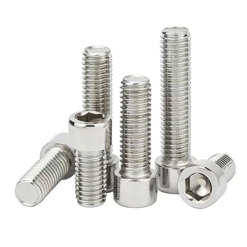 M2-0.4 x 5mm Stainless Steel 201,GB/T 70,Metric Socket Head Cap Bolts Screws, Allen Socket Drive,Hex Socket Cap Screw,Machine Full Thread for Bike Water Bottle Cage Holder Bracket Rack,50 Pcs - size: M2-0.4 x 5mm（50 Pcs）