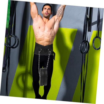 GLEAVI Weighted Dip Belt with Chain for Pull-up and Weightlifting, Thickened Steel Training Belt for Muscle Strengthening, Fitness Resistance Equipment for Gym and Home Workouts