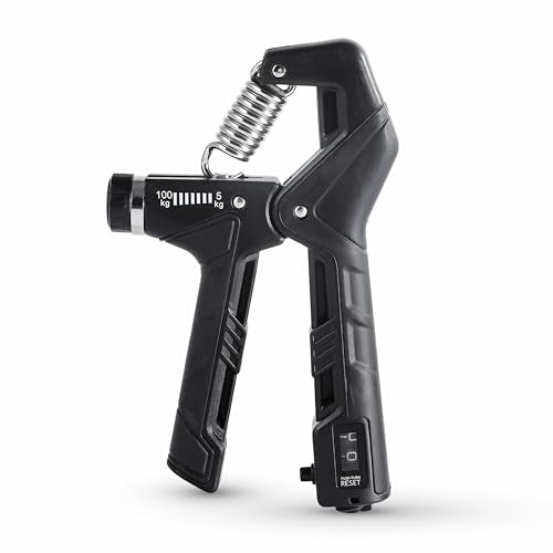 Hand Gripper Strengthener, Adjustable Resistance 22-220Lbs (10-100kg) Forearm Exerciser, Grip Strength Trainer for Muscle Building & Injury Recovery, Aerobic Hands