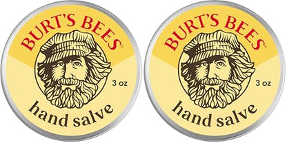 Burt's Bees 100% Natural Beeswax Hand Salve,3 Oz (Package May Vary),(Pack of 2) - size: 3 Ounce (Pack of 2)