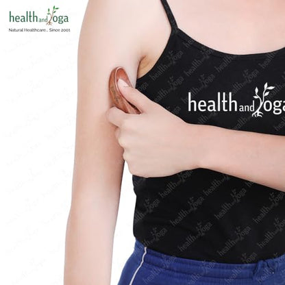 HealthAndYoga™ NatureSooth Handcrafted Wood Thumb Saver Massager - Effective Deep Tissue, Point & Trigger Point Massage for Pain Relief - Skin Friendly and Earth-Friendly Hand Massager Tool