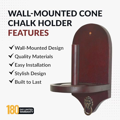 Hathaway Premier Cone Chalk Holder - color: Mahogany Finish