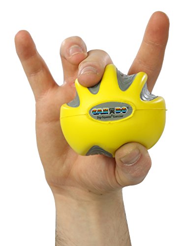Cando Digi-Squeeze Hand Exerciser, Model Number: 10-1980 Medium - color: Yellow: X-Light, size: Medium