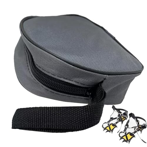 Crampon Storage Case - Compact Crampon Bag with Zipper, Climbing Gear Organizer | Crampons Carry Bag, Multi-Purpose Travel Toiletry Pouch, Storage Bin for Home, School, and Bathroom essentialss