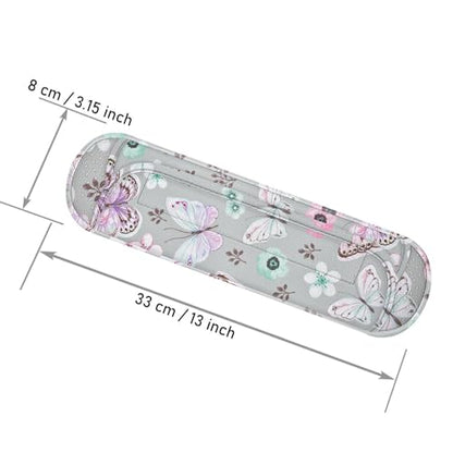Ultra Thick & Breathable Universal Shoulder Pad Cushion for Bag - Long & Comfort - color: Butterfly