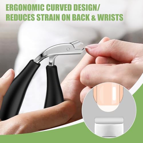 Toenail Clippers for Seniors Thick Toenails with Catcher ABS Long Handle | 2026 Upgrade Straight Angled Head Large Toe Nail Clippers for Men, Sharp Heavy Duty Nail Cutter - style: Modern