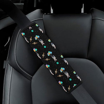 2PCS Universal Fit Car Seat Belt Pad for Kids, Most Cars, Space Astronaut Galaxy Balloon Seat Belt Cushion, Shock Absorption - color: Pattern 796
