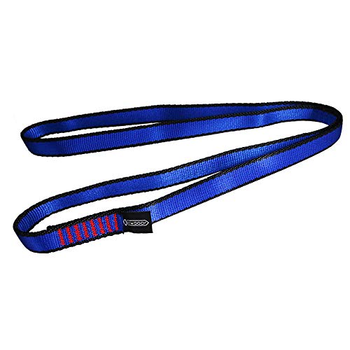 NewDoar 16mm Climbing Sling UIAA CE Certified,23KN EN566 Certified,Climbing Utility Cord Rock Climbing,Creating Anchors System,Rappelling Gear,Perfect for Tree Work - color: blue, size: 95"/240cm/1pcs