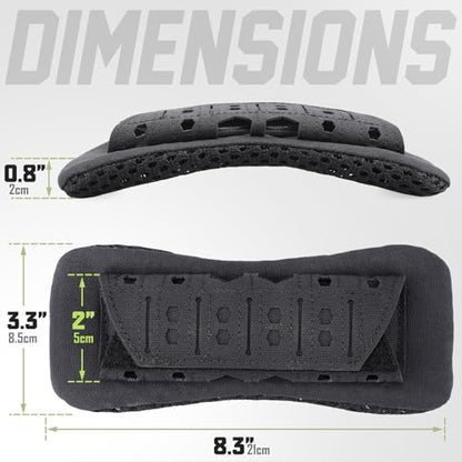WYNEX Shoulder Strap Pad for Vest Carrier Accessories 2 Pack | 1000D Nylon Tactical Plate Shoulder Pads Strap Cushion, Flak Vest Shoulder Pads, Soft 3D Mesh Pads with Tactical Gear for Men - color: Black