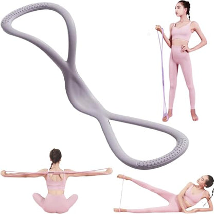 Figure 8 Resistance Band, for Women Men Arms Back Shoulder Stretch | Resistance Bands for Arms, Stretch Bands for Exercise, Elastic Fitness Bands Exercise Band for Home Yoga Gym Workout