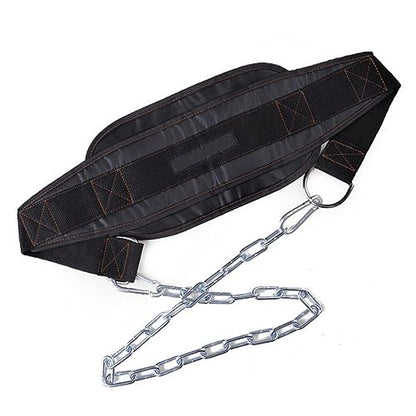 Yardwe -approved Dipping Belt 32 Inch Metal Chain Weight Lifting Dip Belt for Bodybuilding Training