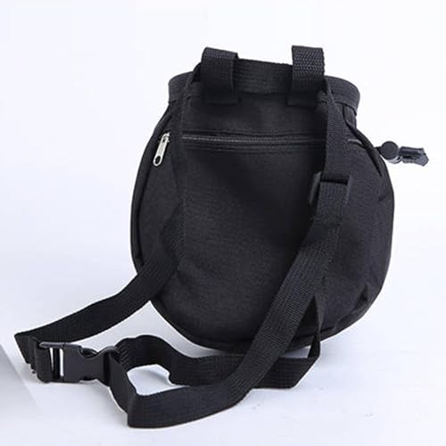 Climbing Chalk Bag Drawstring Pouch Gymnastics Chalk Bag Bouldering Storage Bag Adjustable Strap Oxford Cloth Portable Compartment Suitable for