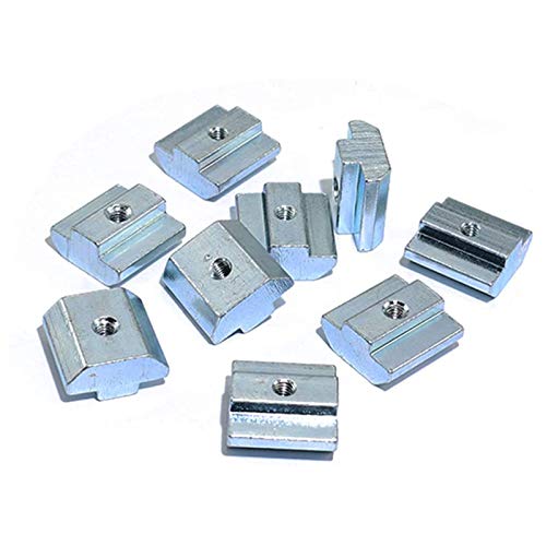 15pcs 4545 Series Sliding T Nuts Metric M4 Thread Slide in Hammer Head T-Nut for Standard 10mm T-Slot Aluminum Extrusion Profile （4545 Series M4） - size: 4545 Series M4