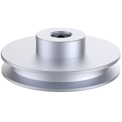 CHANCS Outer Diameter 80mm Single Groove Pulley 10mm Fixed Bore Pulley for Drilling Machine 6MM PU Round Belt - size: 80x10mm, style: Single Groove Pulley