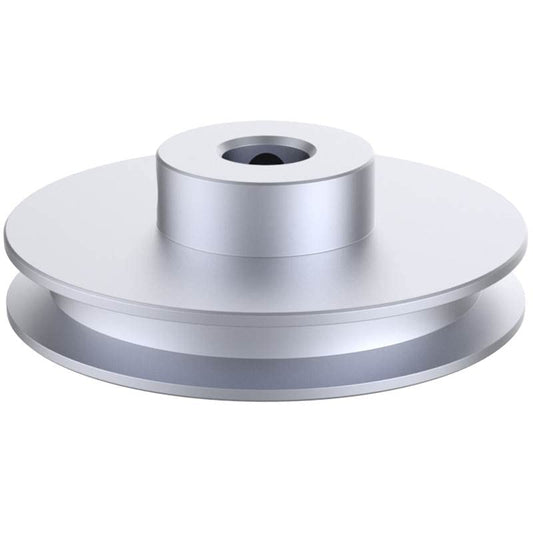 CHANCS Outer Diameter 80mm Single Groove Pulley 19mm Fixed Bore Pulley for Drilling Machine 6MM PU Round Belt - size: 80x19mm, style: Single Groove Pulley
