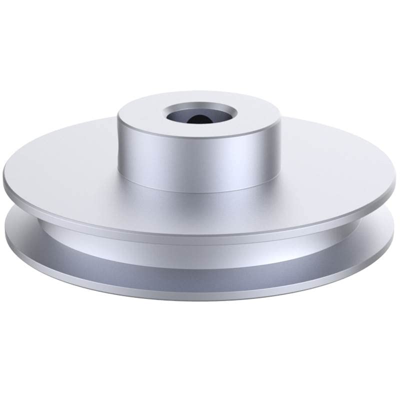 CHANCS Outer Diameter 80mm Single Groove Pulley 15mm Fixed Bore Pulley for Drilling Machine 6MM PU Round Belt - size: 80x15mm, style: Single Groove Pulley