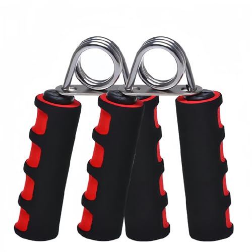 HORNO 2 Pcs Soft Foam Hand Exerciser（Red） | Strengthen Hand Grip Exerciser for Quickly Increasing Wrist Forearm and Finger Strength