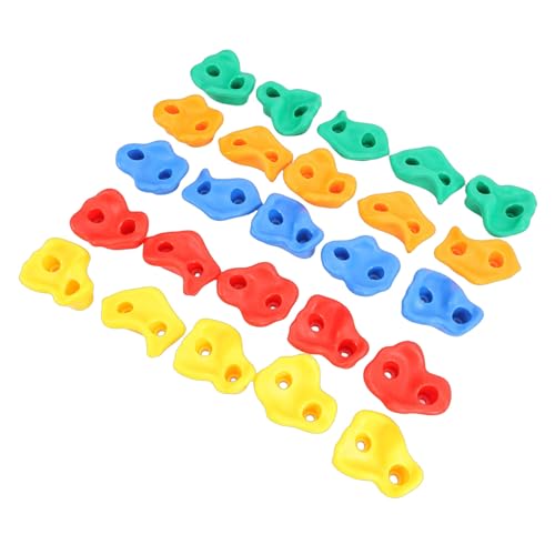 CHICIRIS RockClimbingHolds, PEPlasticSafeOdorlessErgonomicDesign, withTactileFinishforIndoorOutdoorClimbingWalls