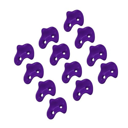 12Pcs Rock Climbing Wall Holds Set with Textured Grip Climbing Stone for Backyard Playgrounds Rock Wall Stone - color: Purple