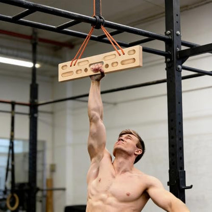Climbing Hangboard Multi-Grip Heavy Duty | Rock Climbing Pull Up Bar Grip Trainer for Climbers Beginner Men Women Home Gym Indoor Fitness Workout