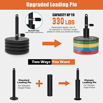 SERTT Home Gym Pulley System - Tricep Workout, Lat Pulldown, Biceps Curl, Triceps, Shoulders, Back, Forearm, Weight Cable for Squat Rack, Garage - color: Black