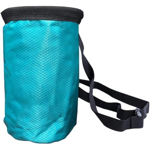 Adjustable Chalk Bag Waterproof Magnesia Sack with Belt Climbing Chalk Bag Magnesia Powder Pouch for Mountaineering Travel Sports - color: Blue