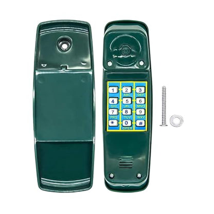 Childrens Playhouse Toy Telephone Outdoor Equipment Pretend Playground Pirate Wheel Game for Educational Gift Children, Green